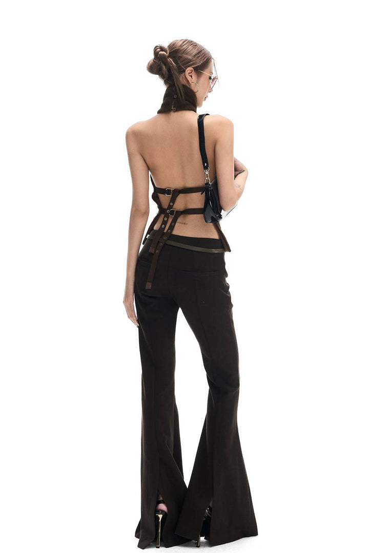 Faux Fur Halter Top