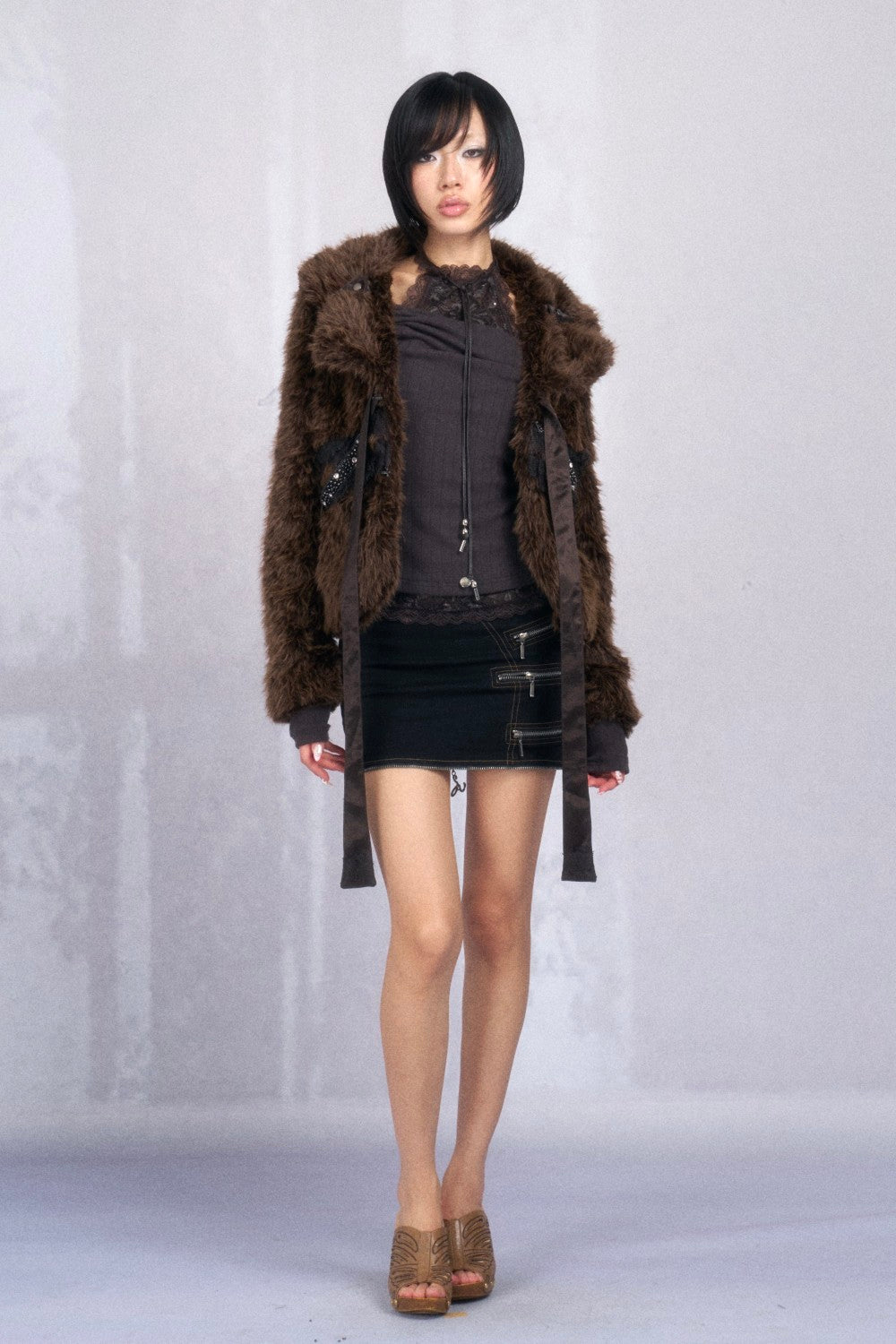 Shadow Halter Knit Top