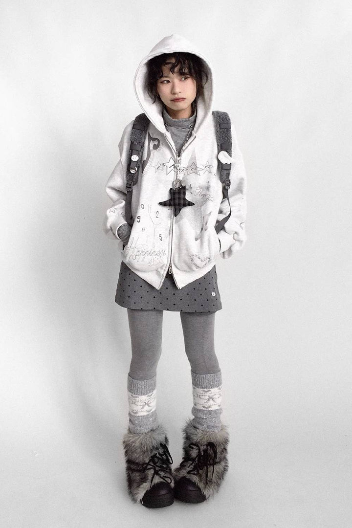 Fleece Lined Graphic Hoodie