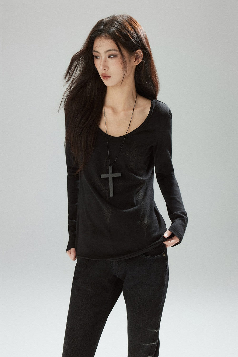 Vena Cross Print Shirt