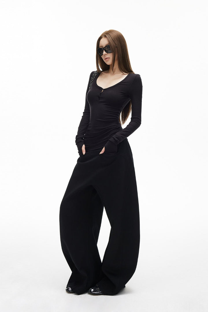 Demi Slim Henley Top