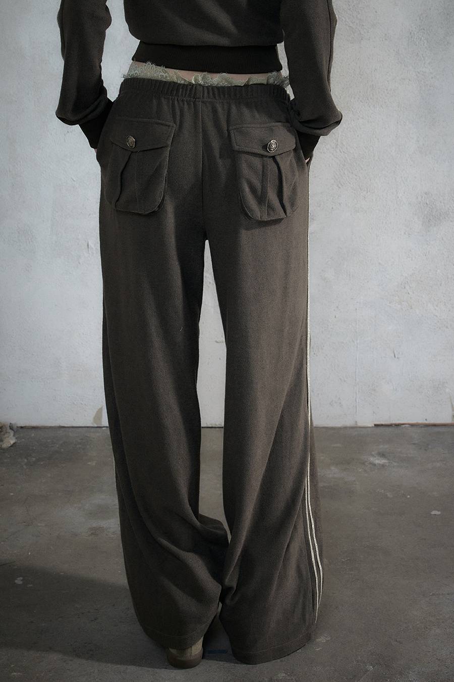 Military Chain Detail Pants