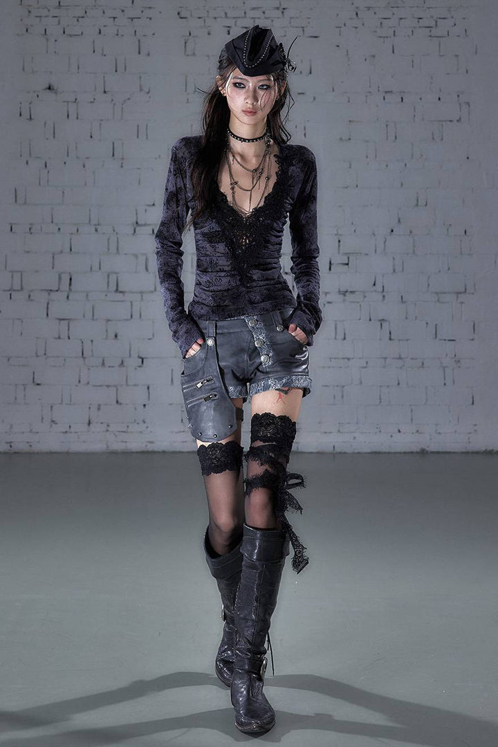 Ash Veil Mesh Top