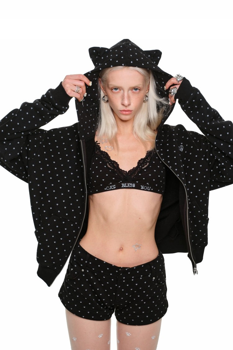 Cat Ear Polka Jacket