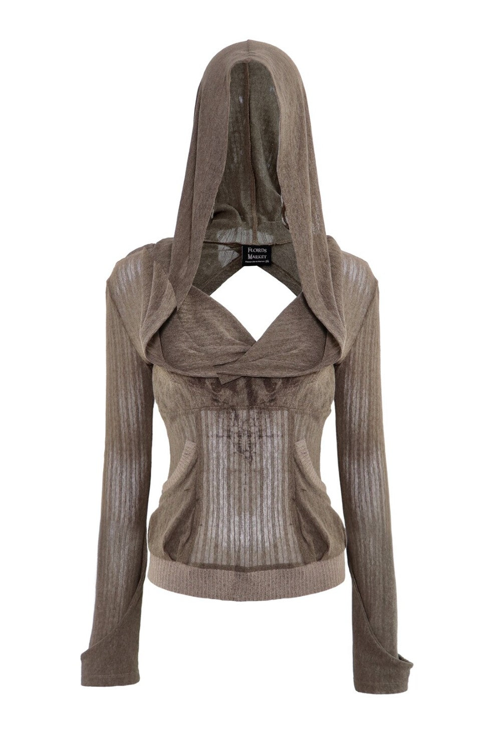 Vanya Sheer Hooded Top