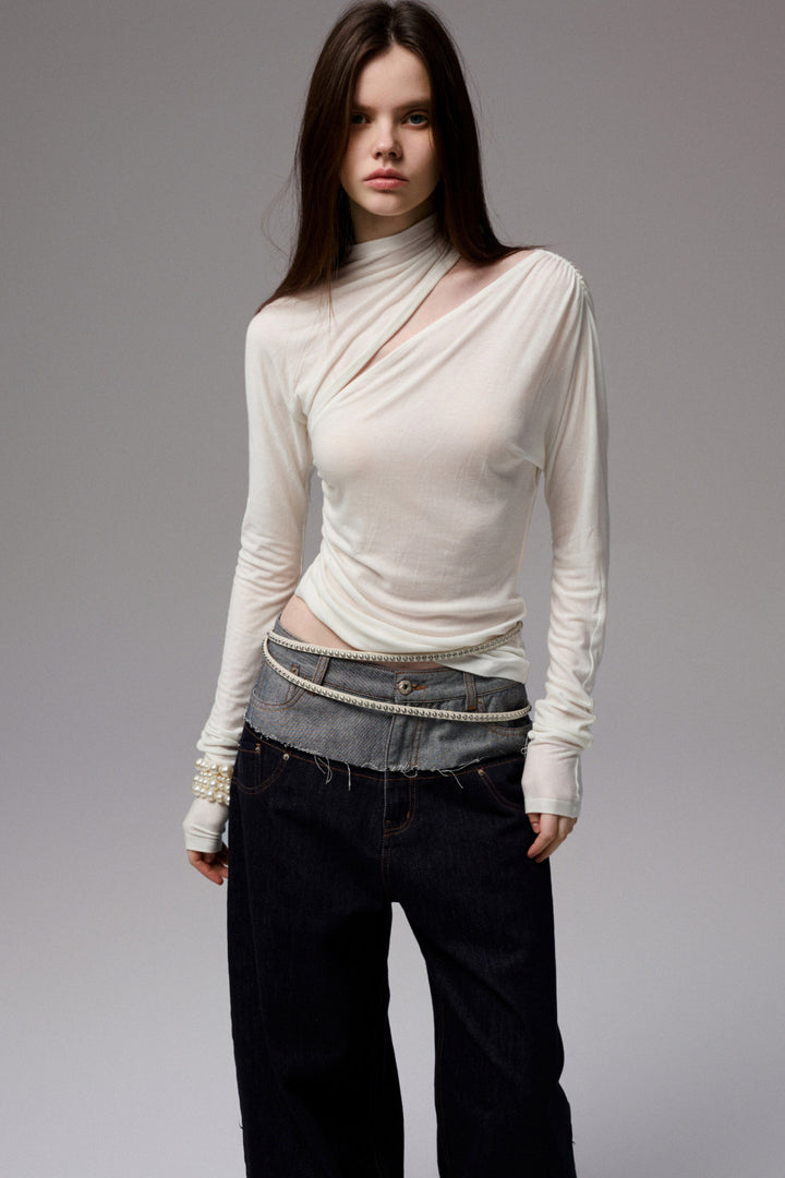 Mila Asymmetry Cutout Top