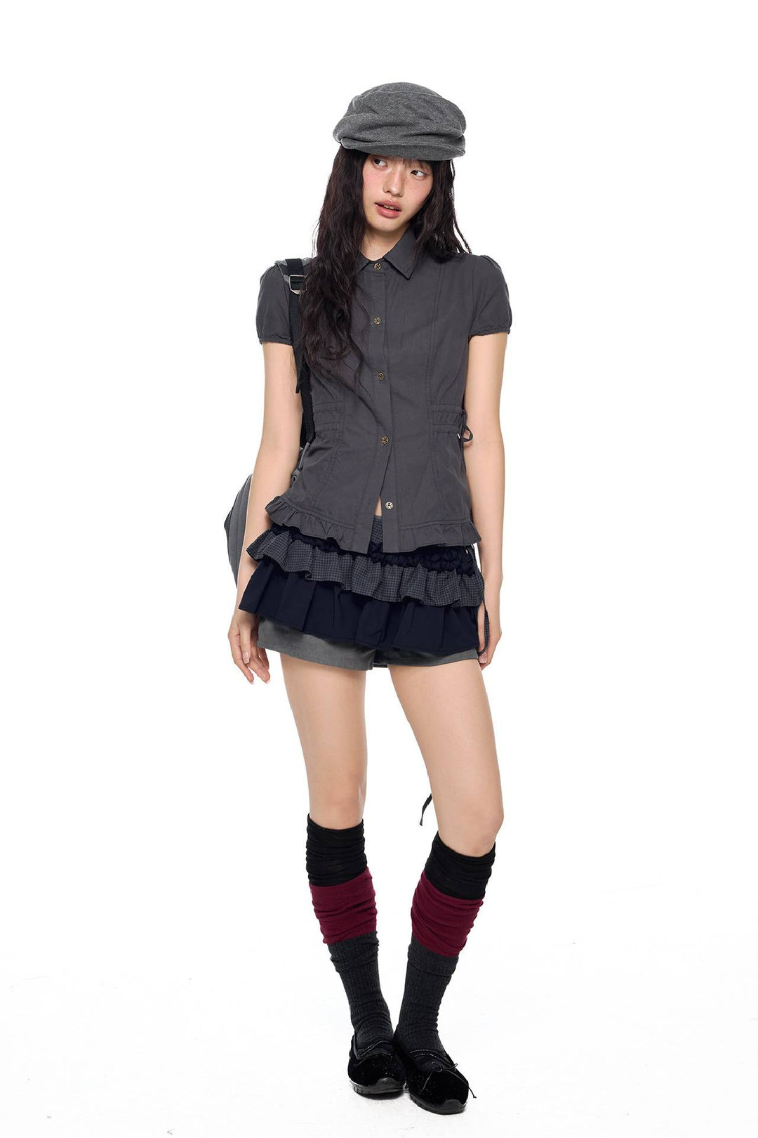 Slim Fit Button Up Top