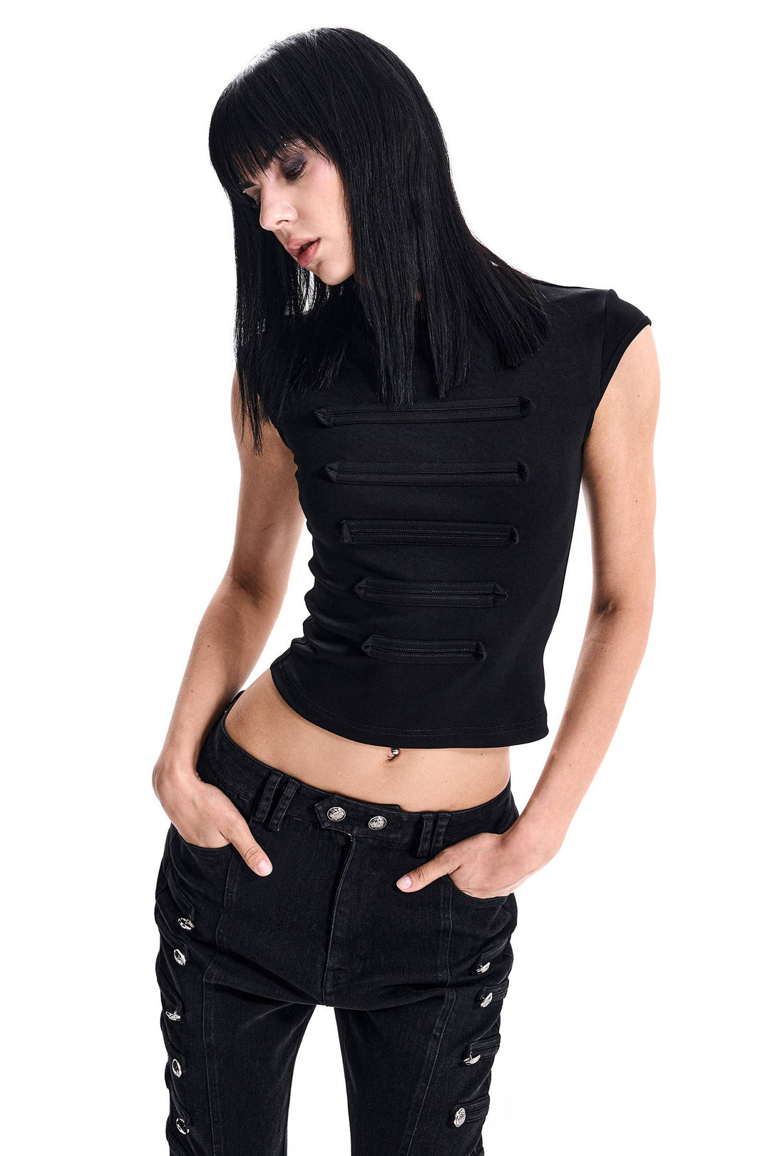 Fitted Loop Detail Top