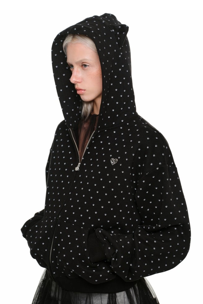 Cat Ear Polka Jacket