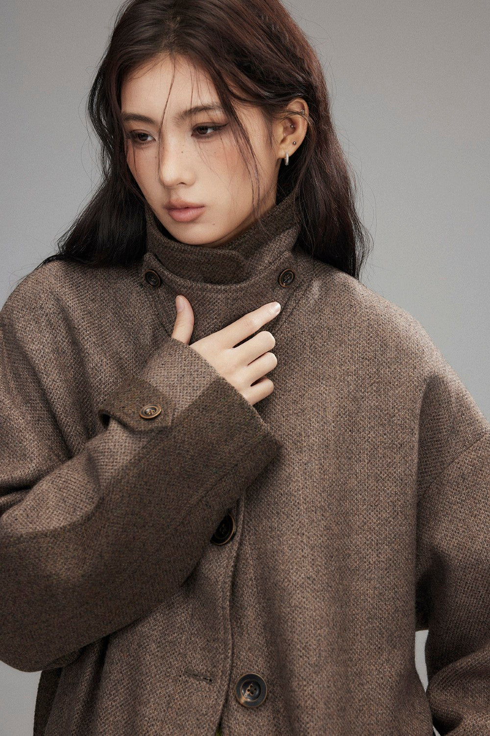 Autumn Belted Wool Overcoat