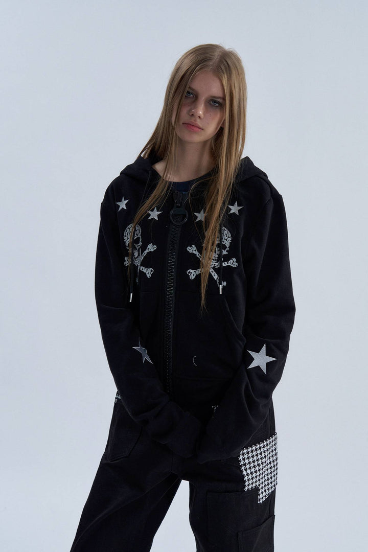 Deadstar Skull Zip Hoodie