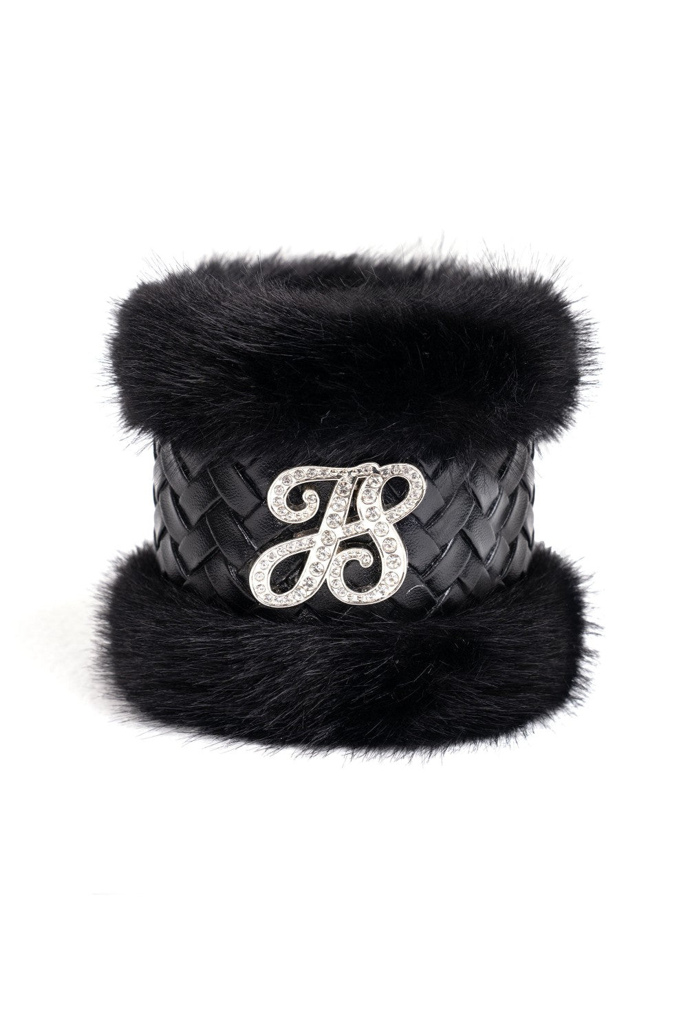 Vivienne Croc-Embossed Fur Cuff