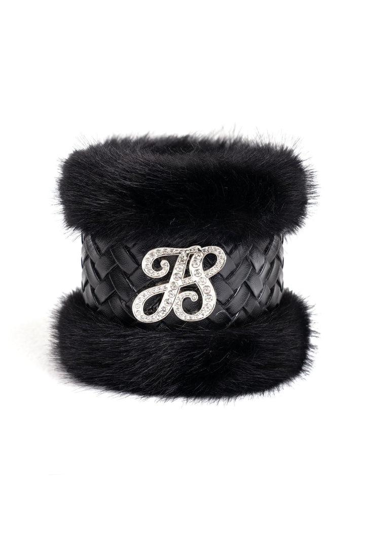 Vivienne Croc-Embossed Fur Cuff