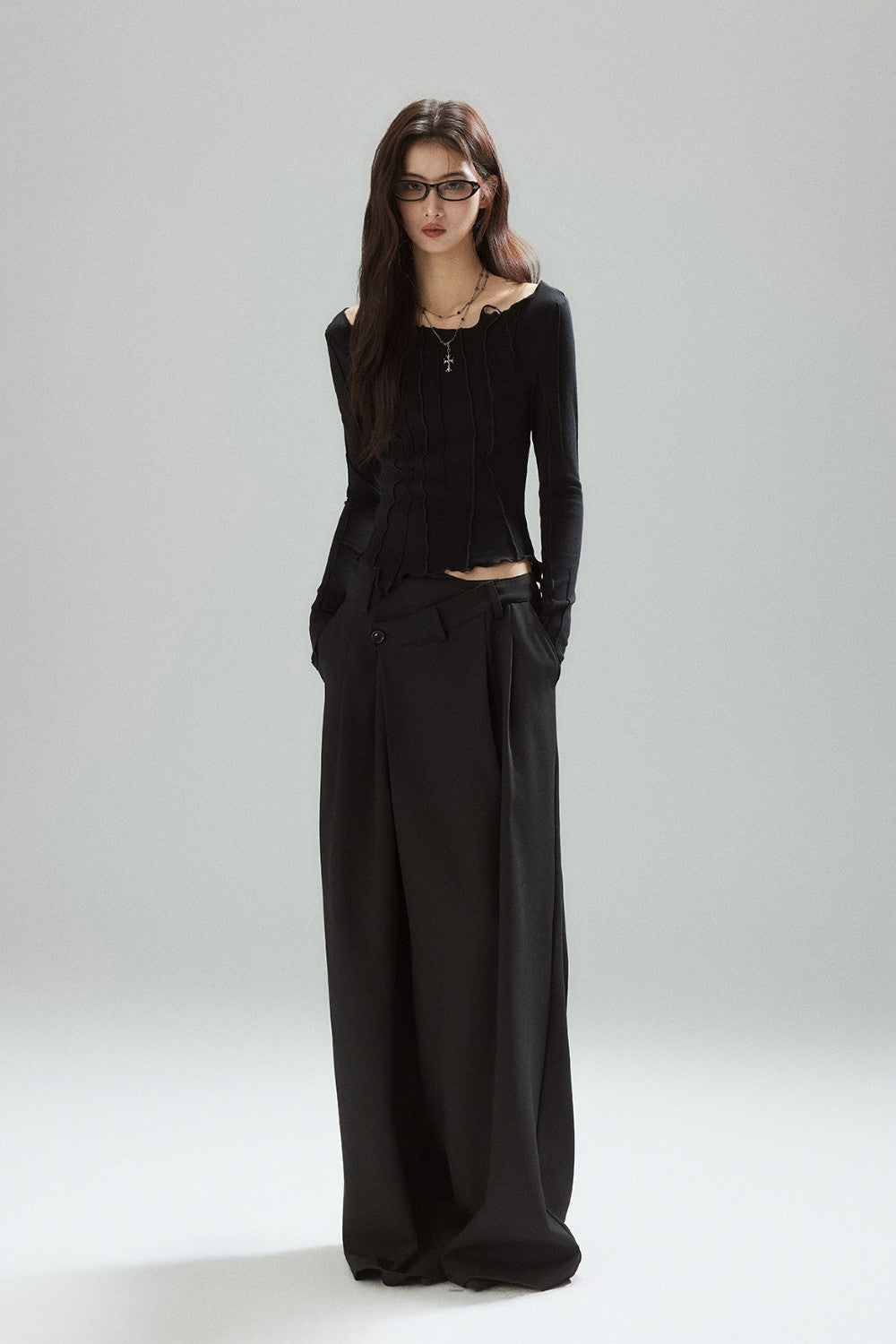 Seline Wave Seam Top