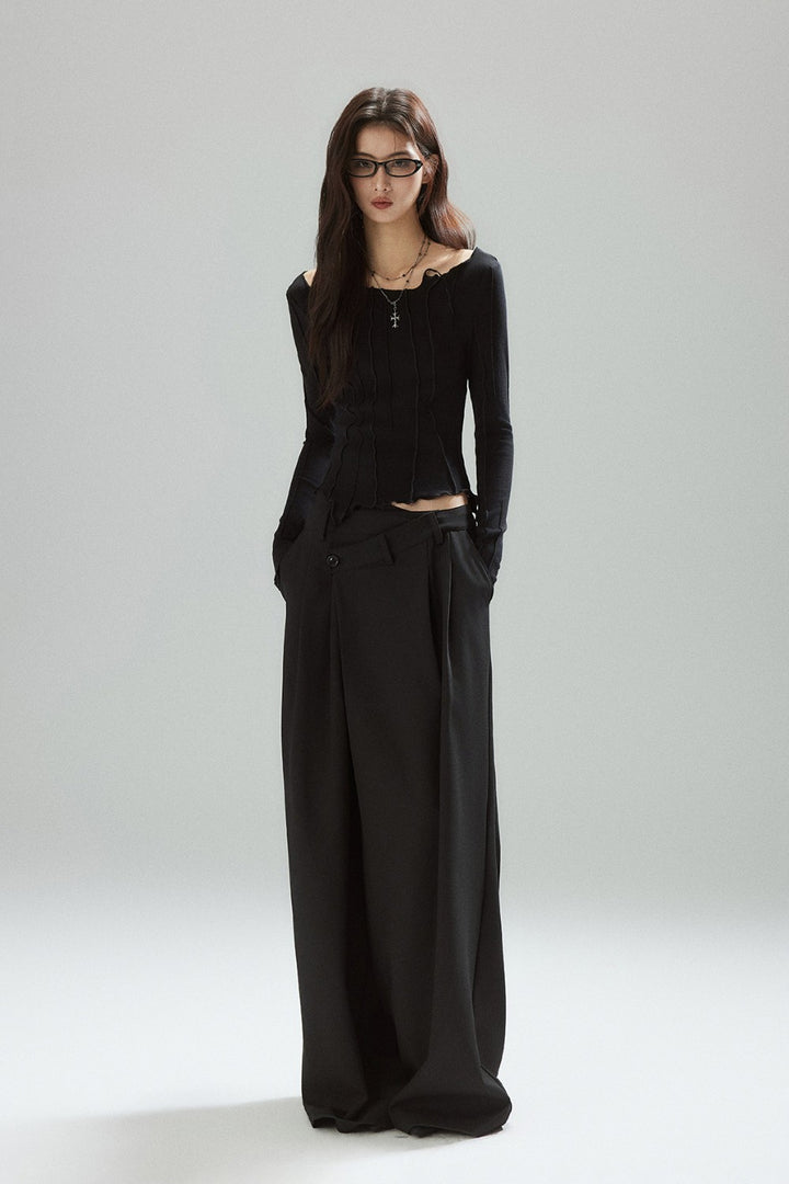 Seline Wave Seam Top