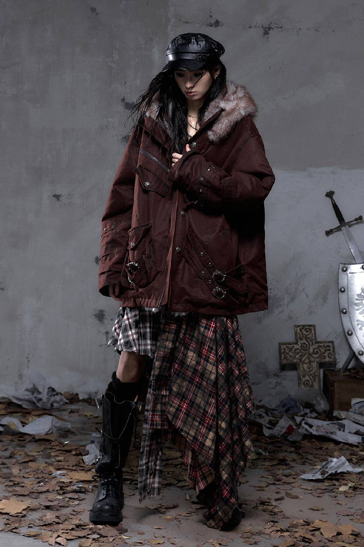 Hooded Utility Parka Coat