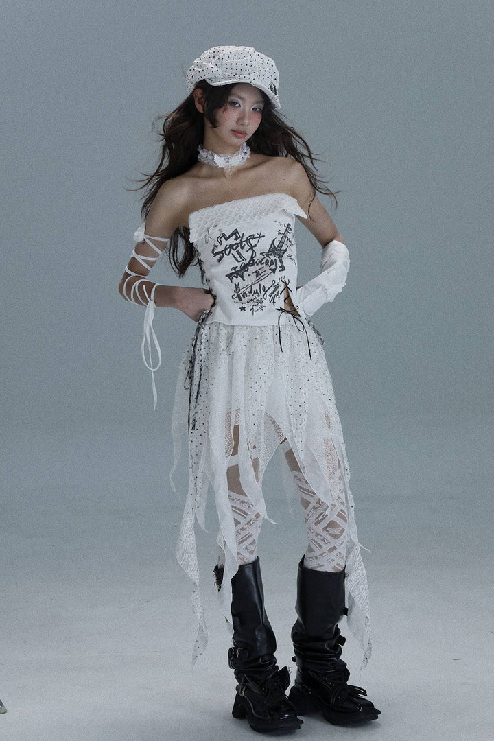 Crossfire Lace Corset Top