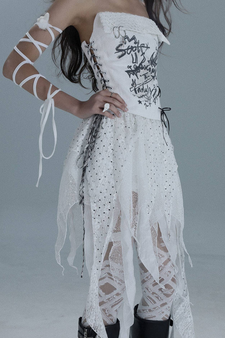 Crossfire Lace Corset Top