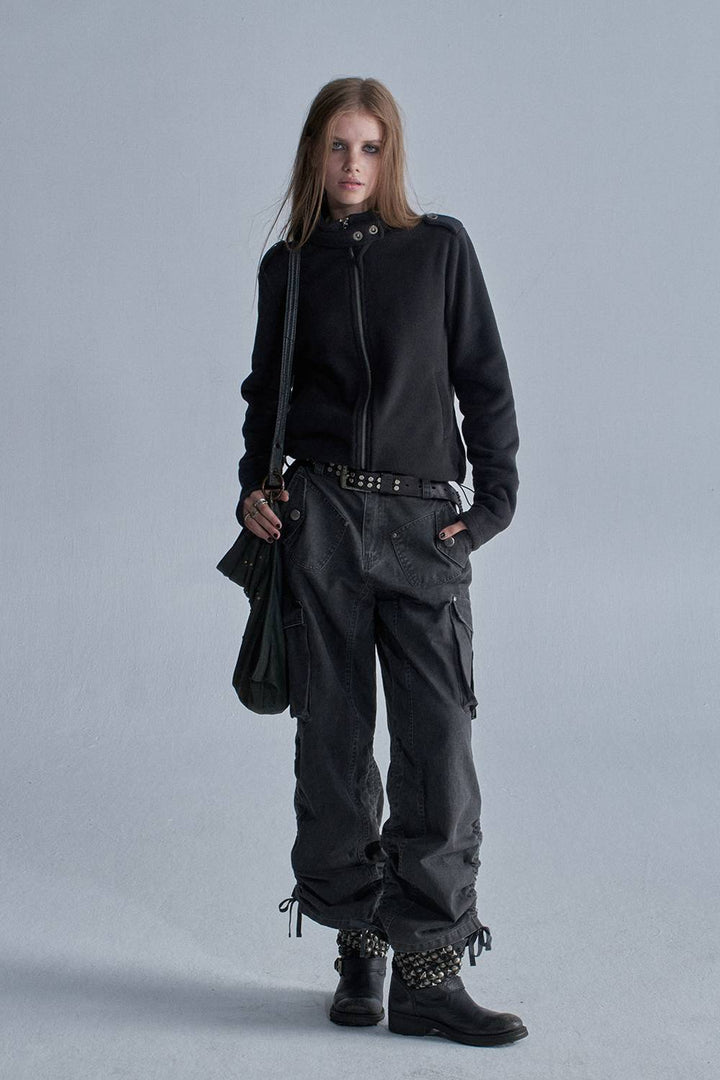 Asymmetric Fleece Jacket