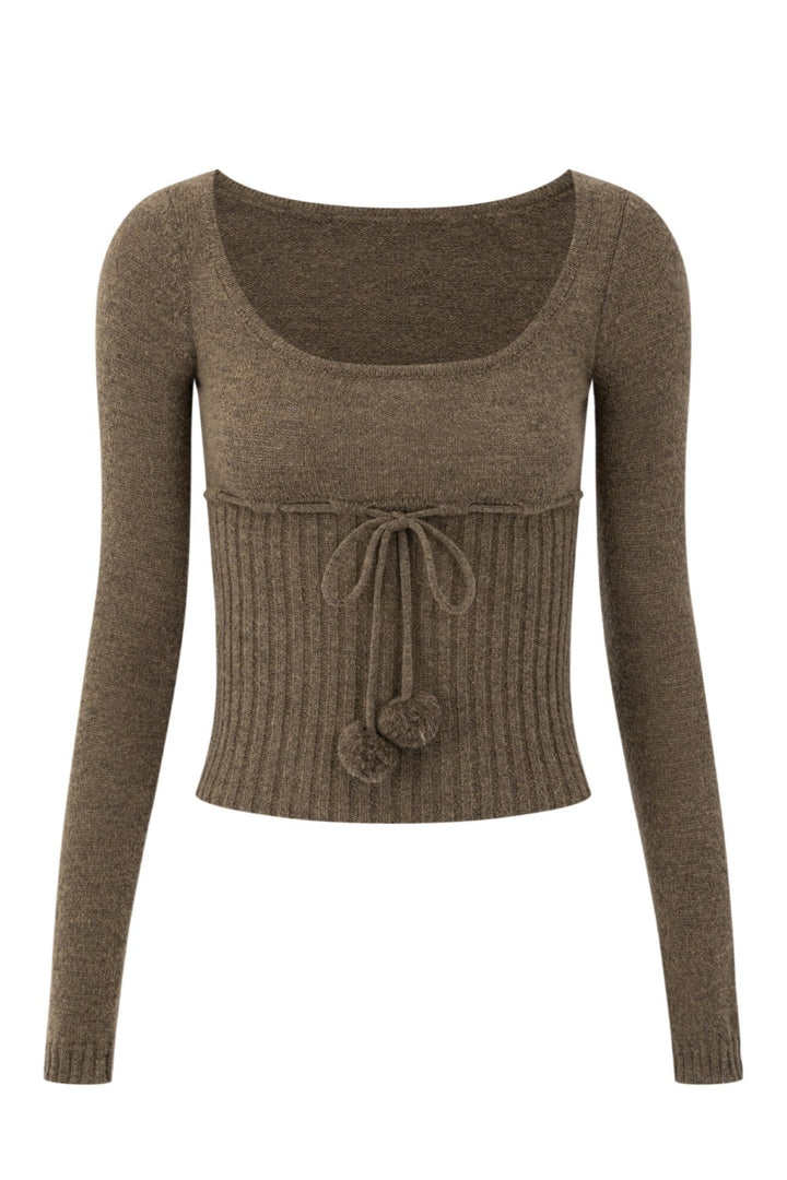 Lily Drawstring Knit Top