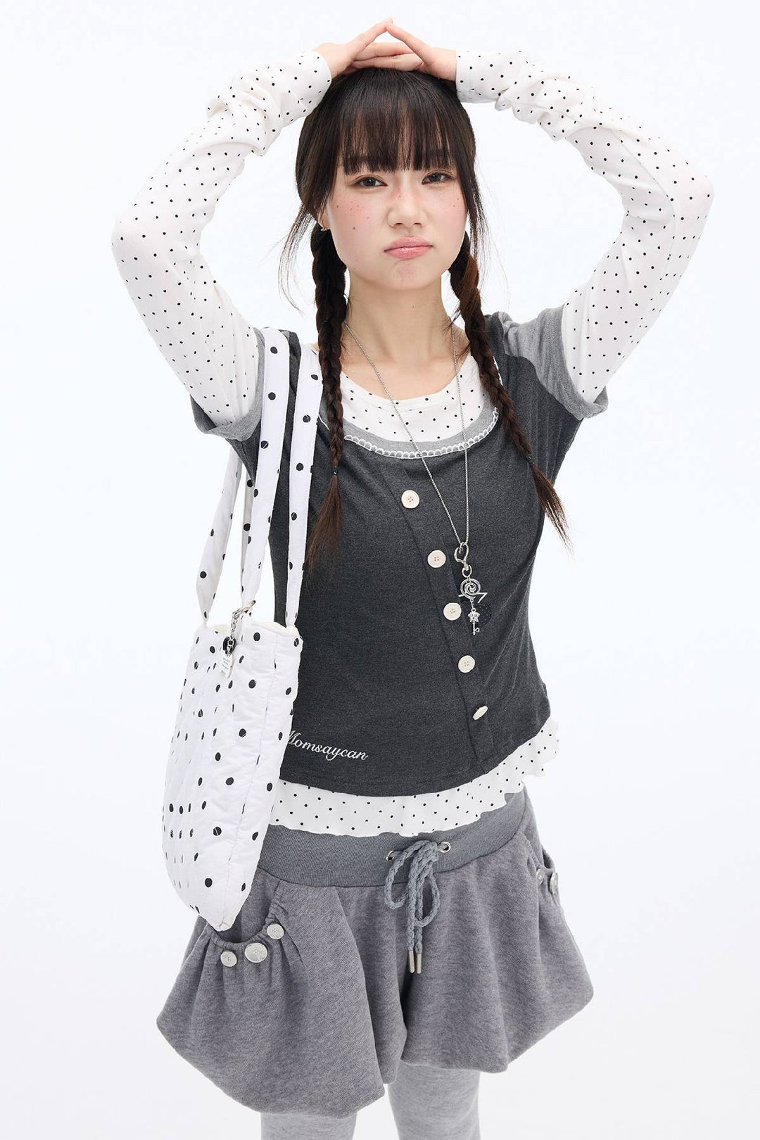 Polka Layer Long Sleeve
