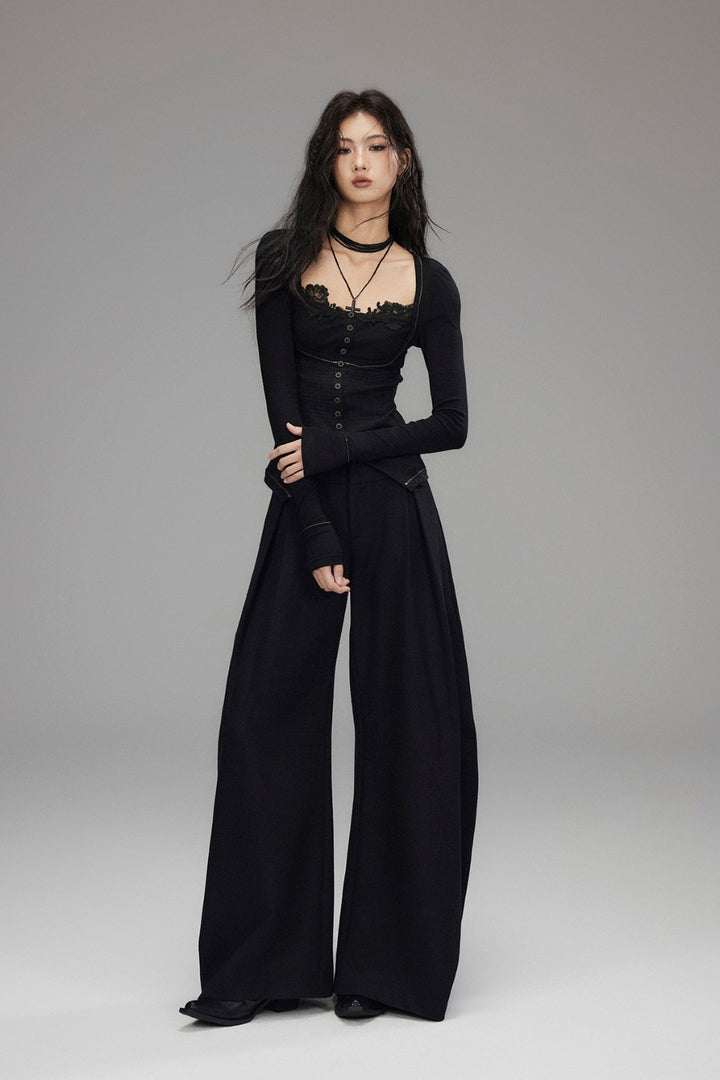 Leah Button Corset Top