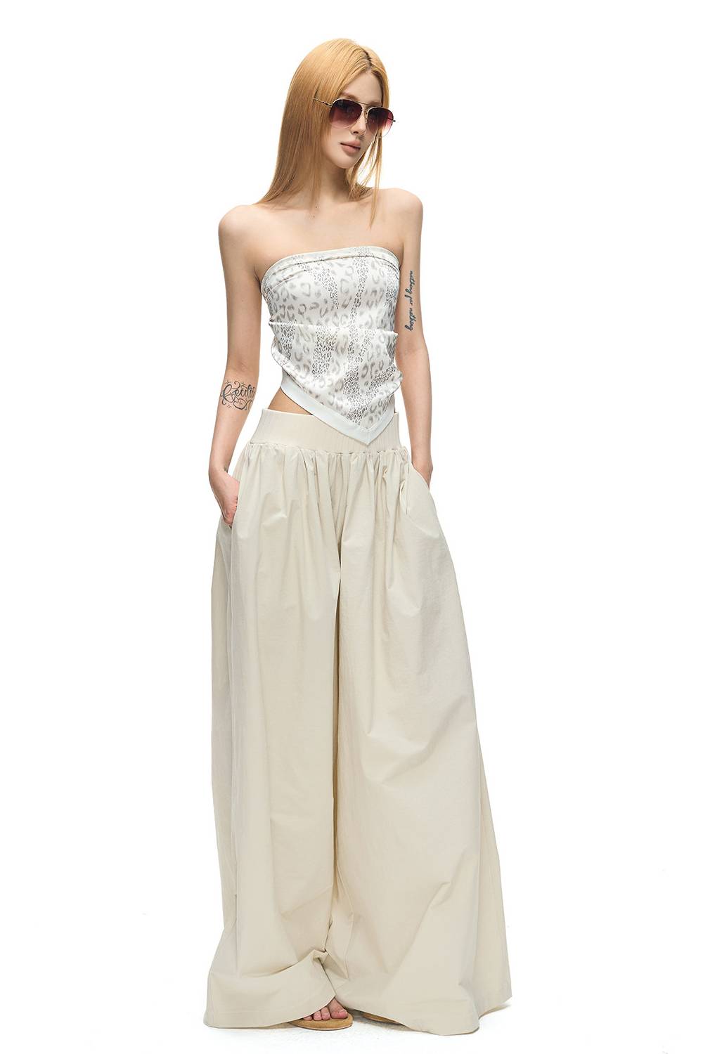 Satin Scarf Style Top