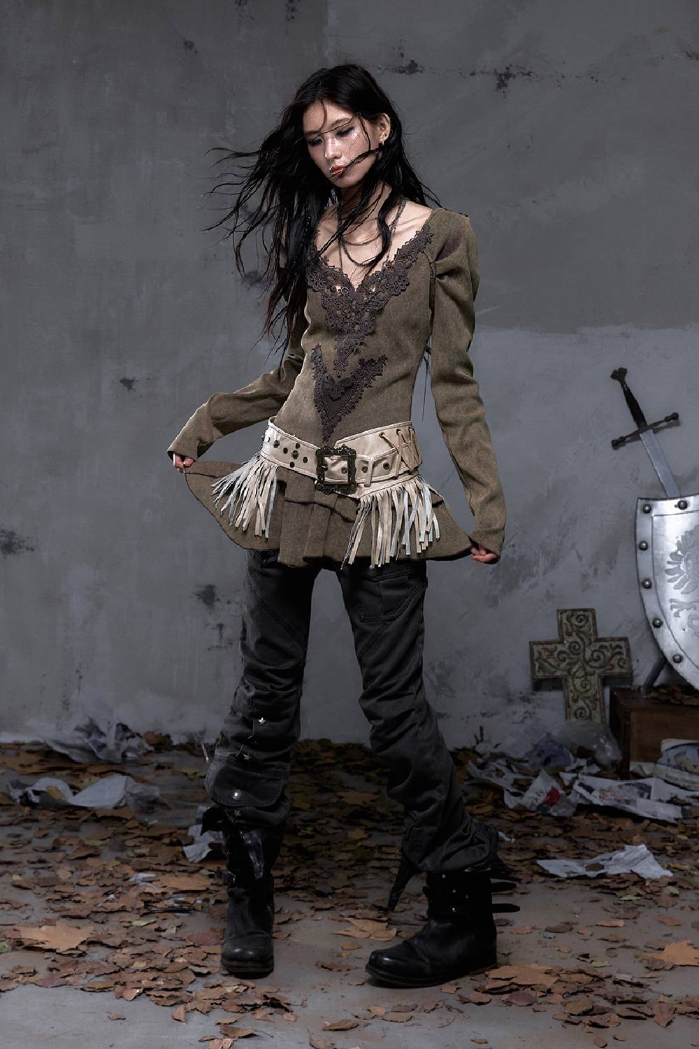 Lace Corset Mini Dress