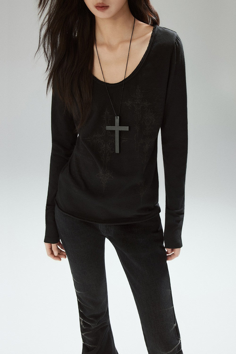 Vena Cross Print Shirt