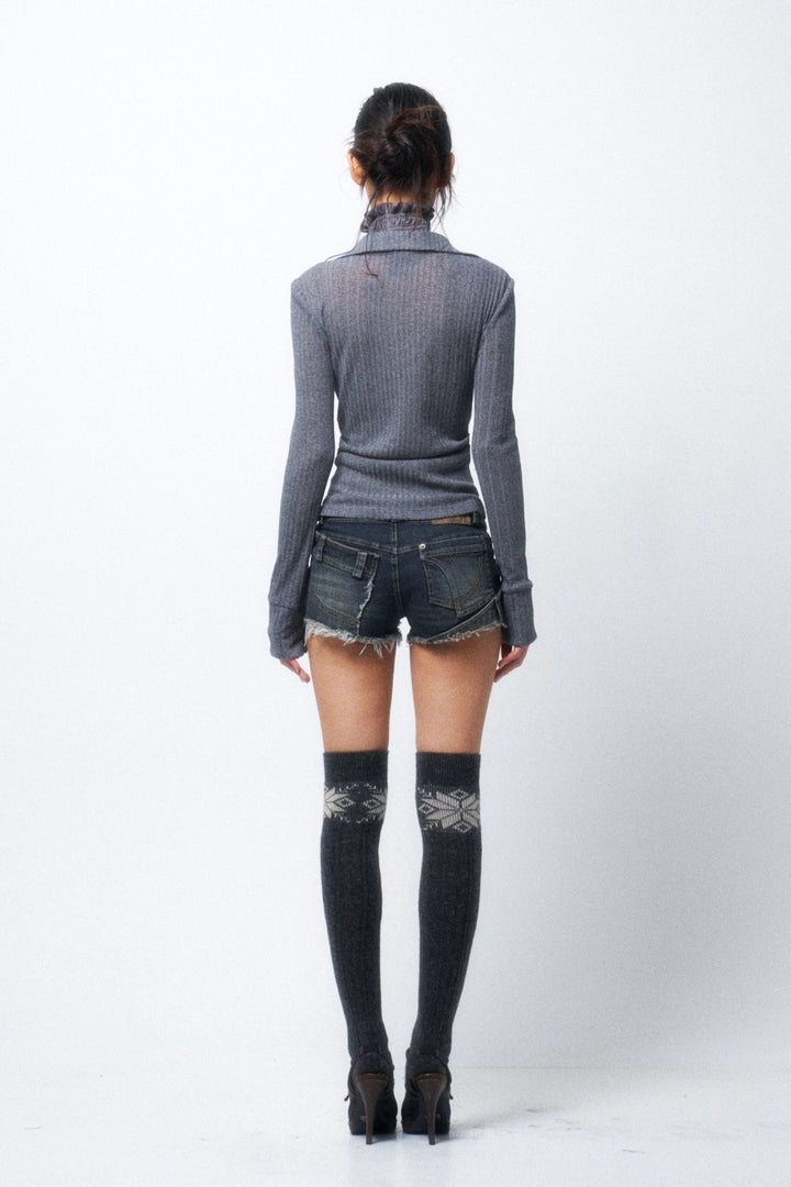 Selene V-Neck Knit Top