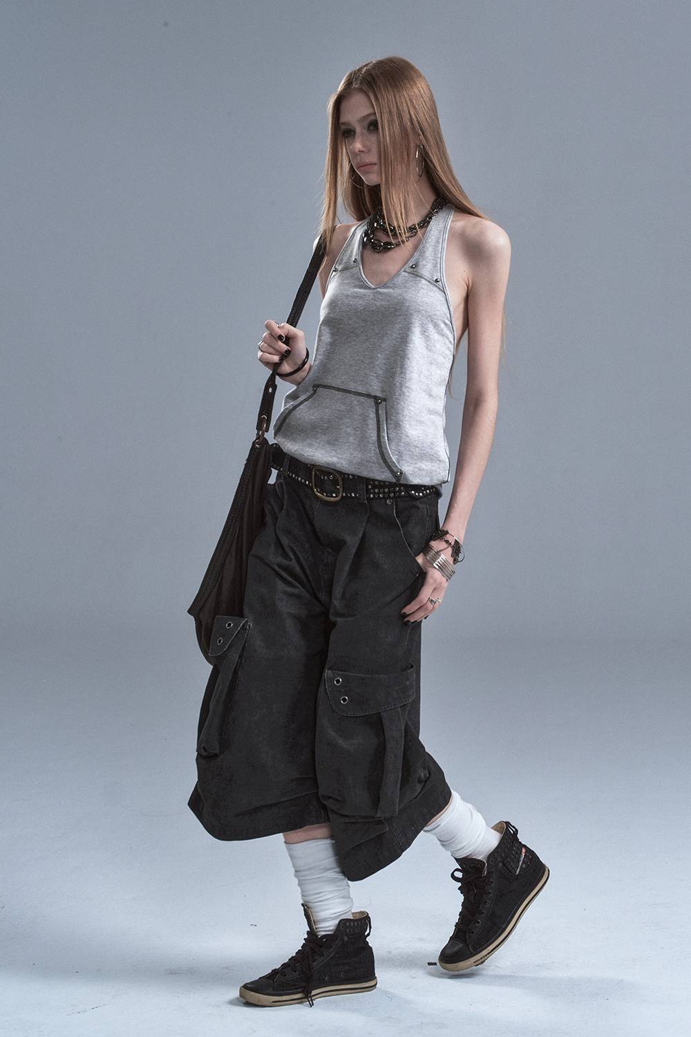 Washed Utility Cargo Jorts