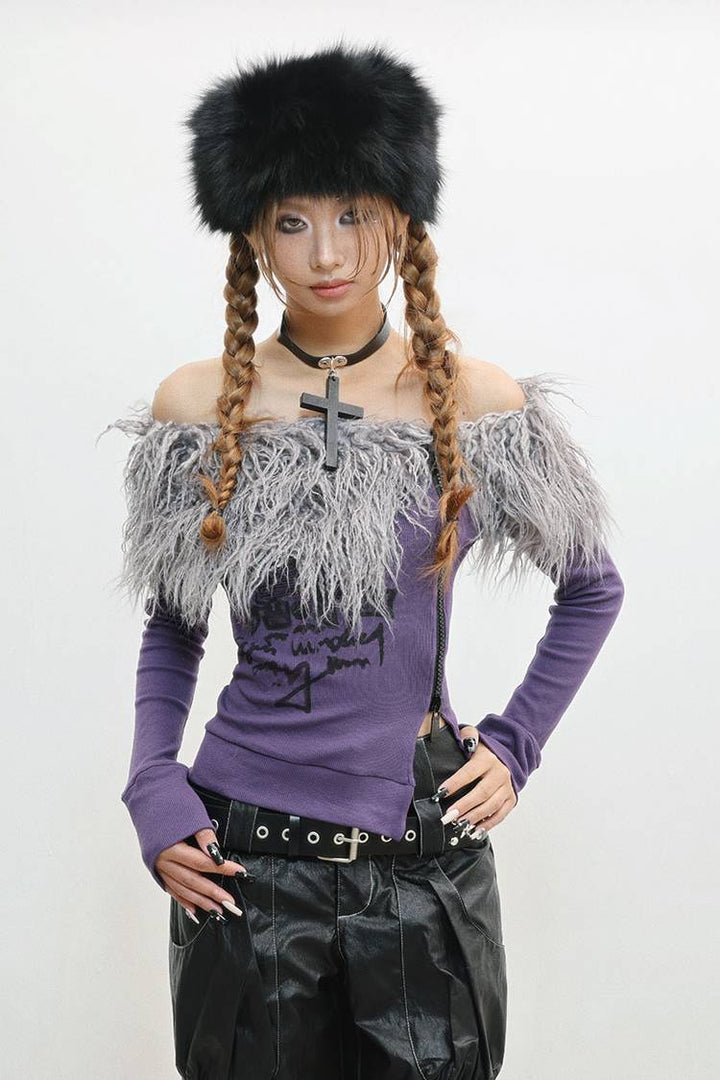 Soft Faux Fur Top