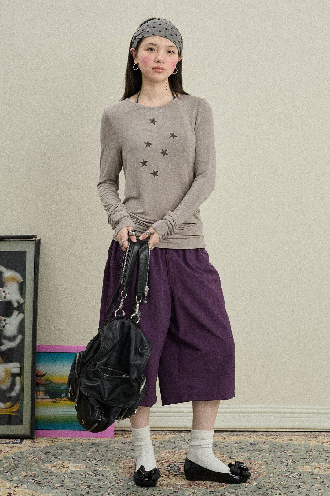 Star Line Long Sleeve Top