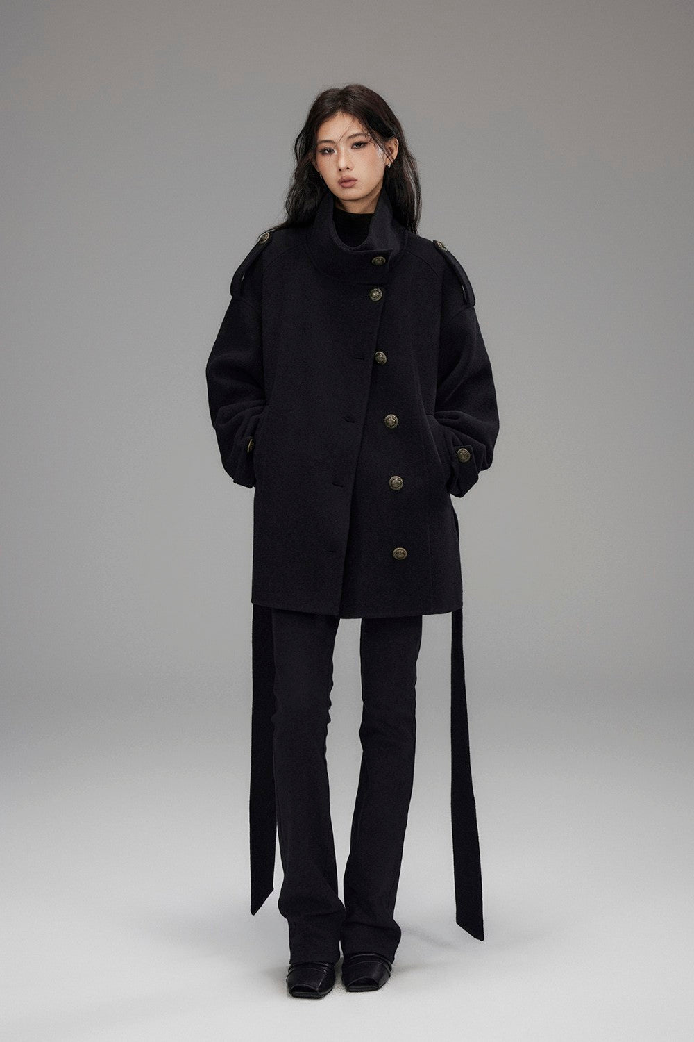 Clara Wool Belted Jacket – Pixie Rebels