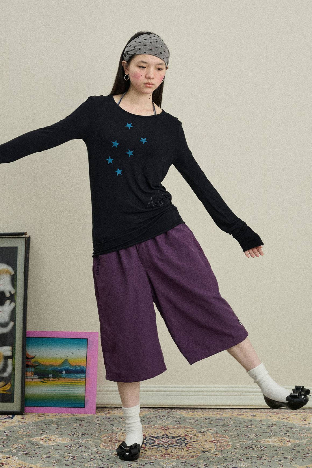 Star Line Long Sleeve Top