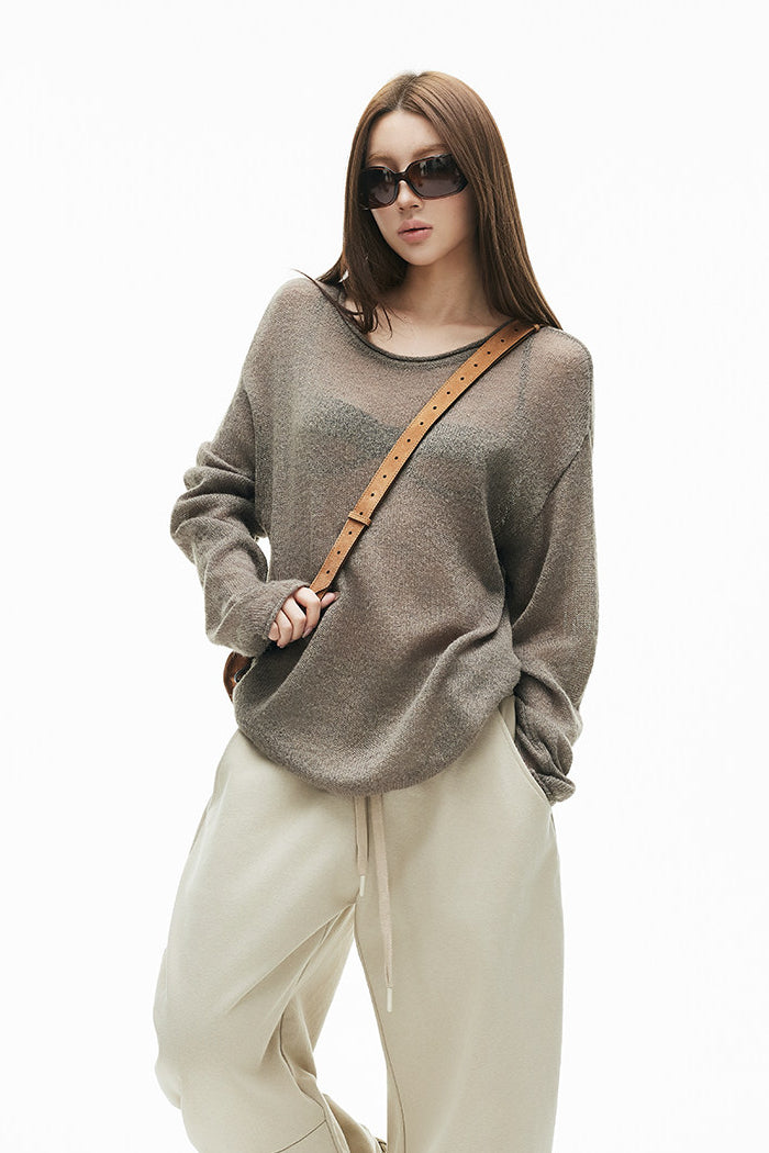 June Slouchy Sheer Top