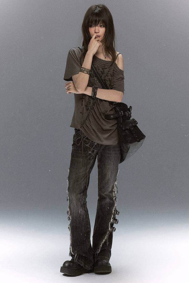 Grunge Drape Graphic Tee