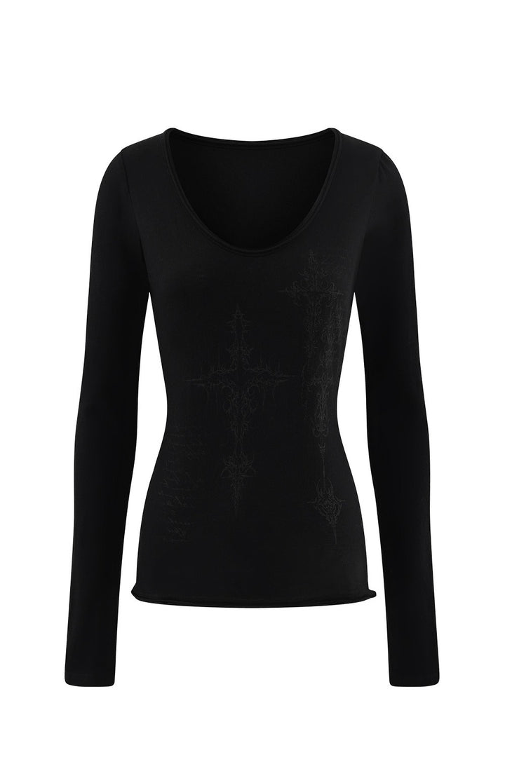 Vena Cross Print Shirt