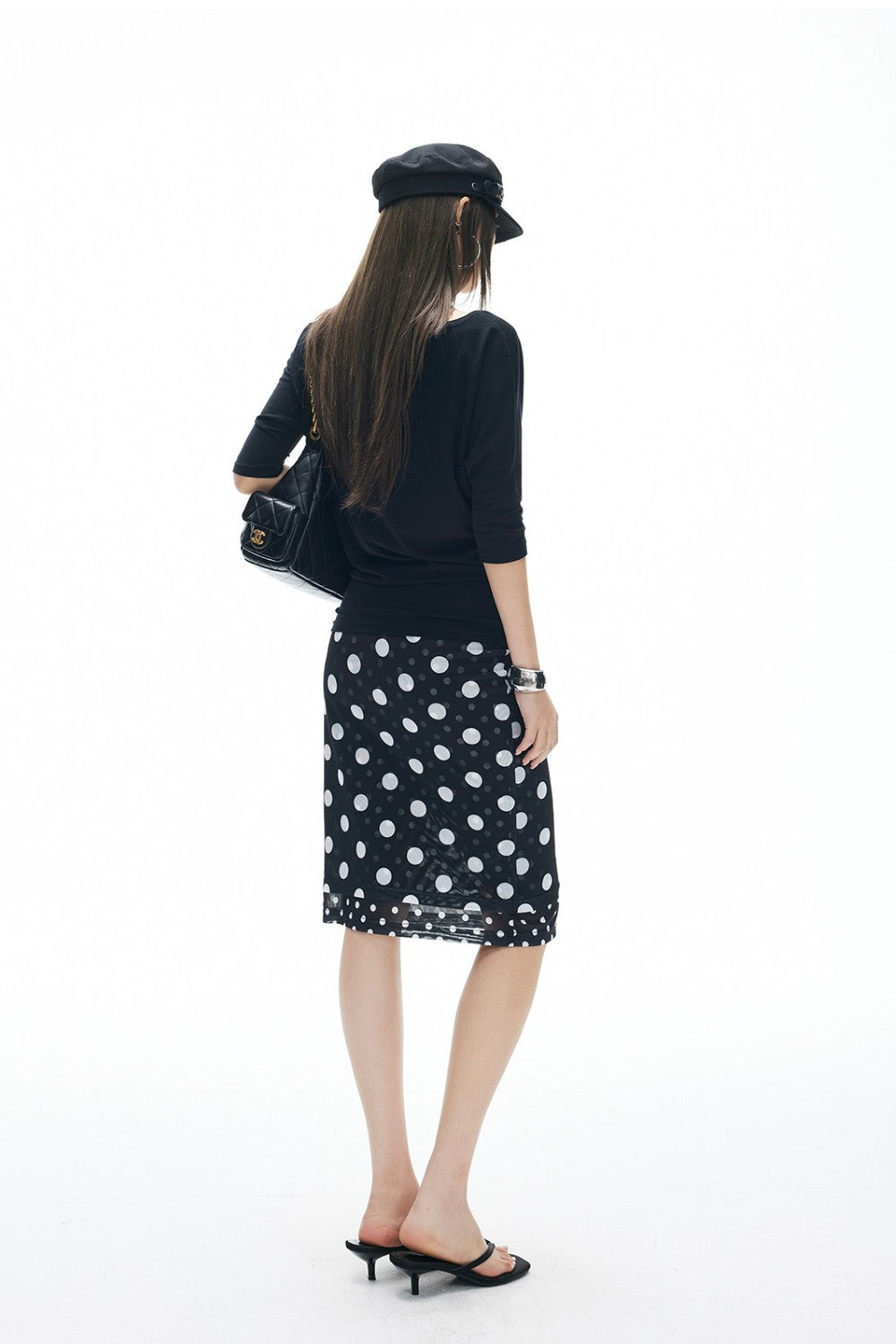 Gianna Polka Mesh Skirt