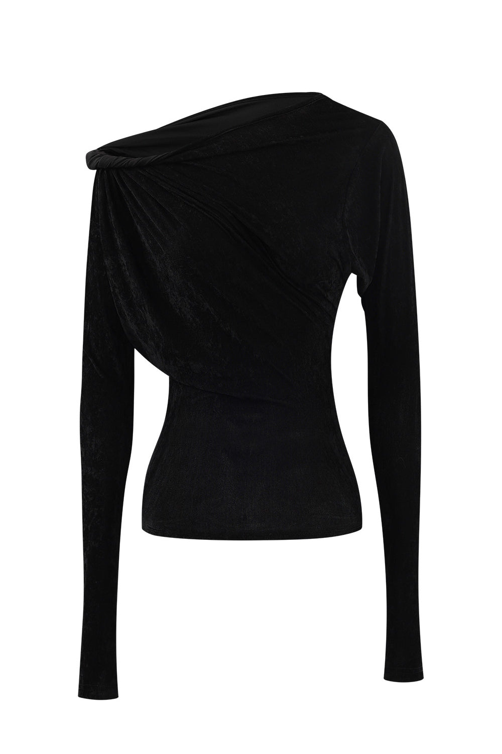 Daisy Asymmetric Velvet Top