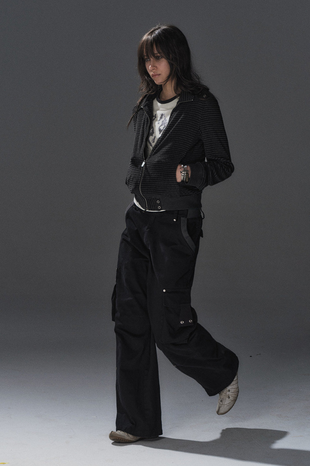 Lior Striped Rivet Jacket