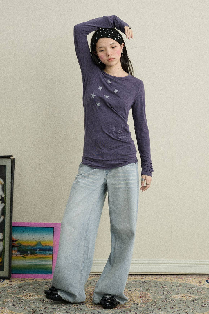 Star Line Long Sleeve Top