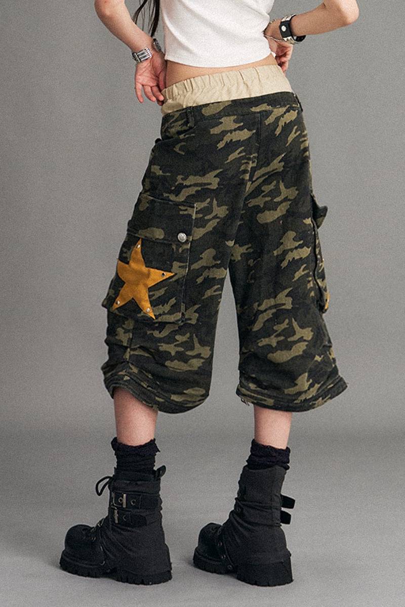 Detachable Camo Cargo Pants