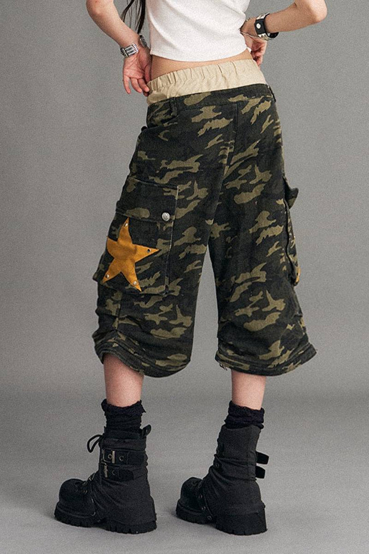 Detachable Camo Cargo Pants