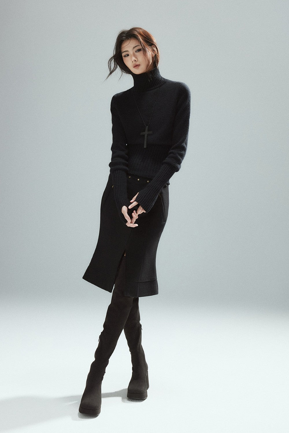 Elix Buckle Accent Skirt