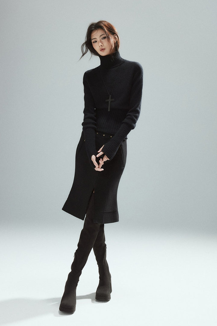 Elix Buckle Accent Skirt