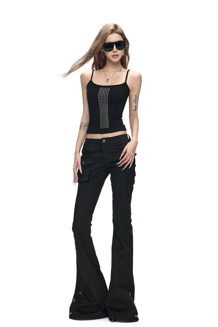 Low Rise Flare Pants
