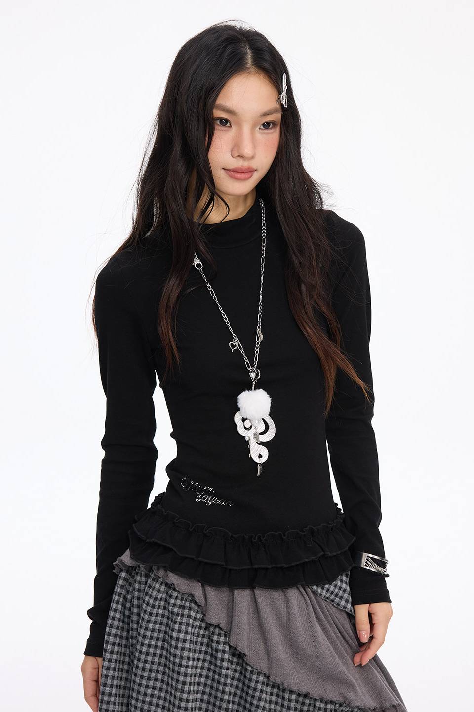 Slim Layered Hem Top