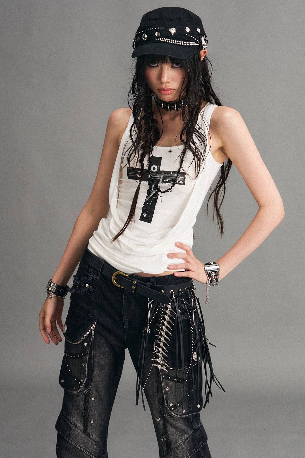 Rivet Detail Tank Top