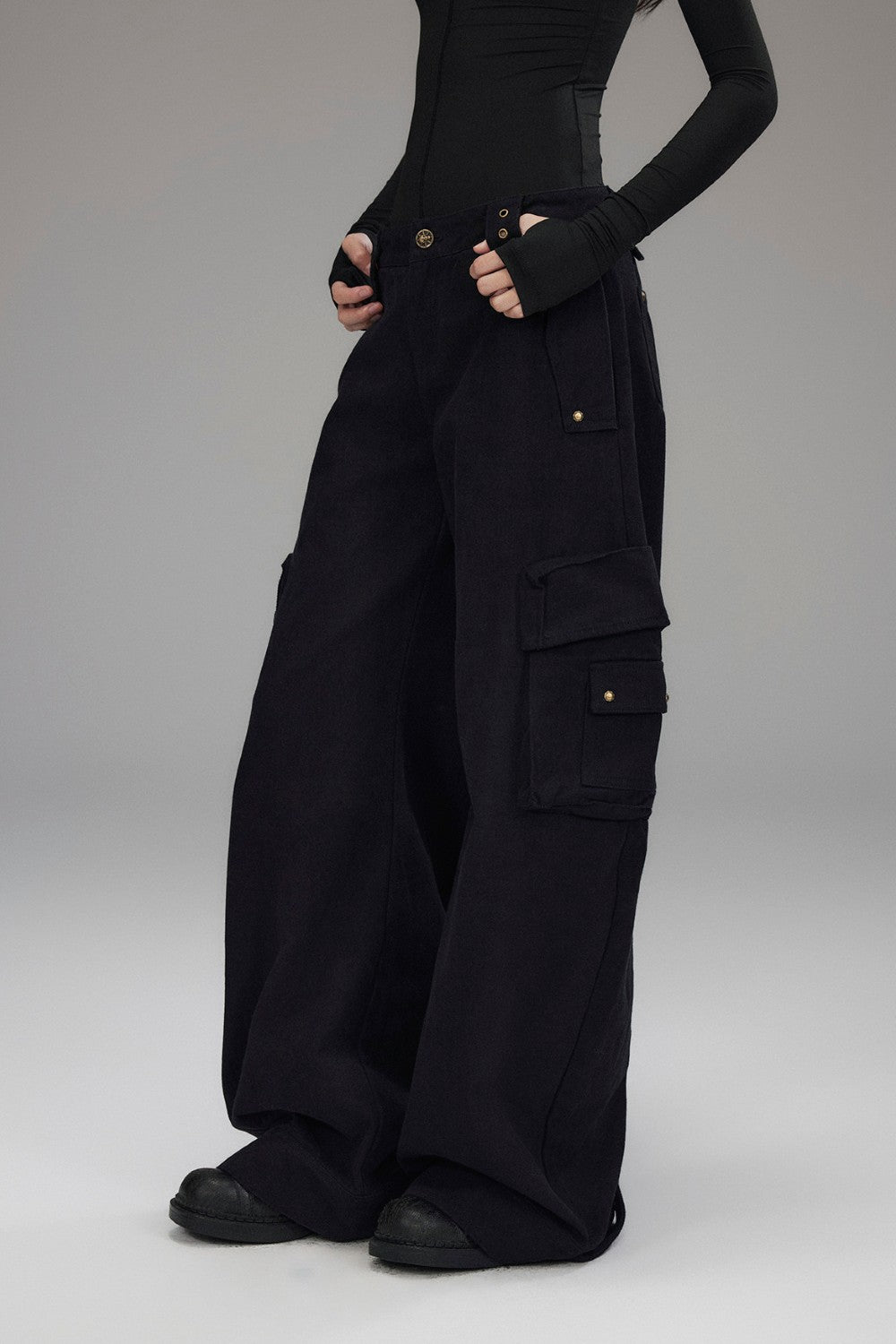 Maya Studded Cargo Jeans